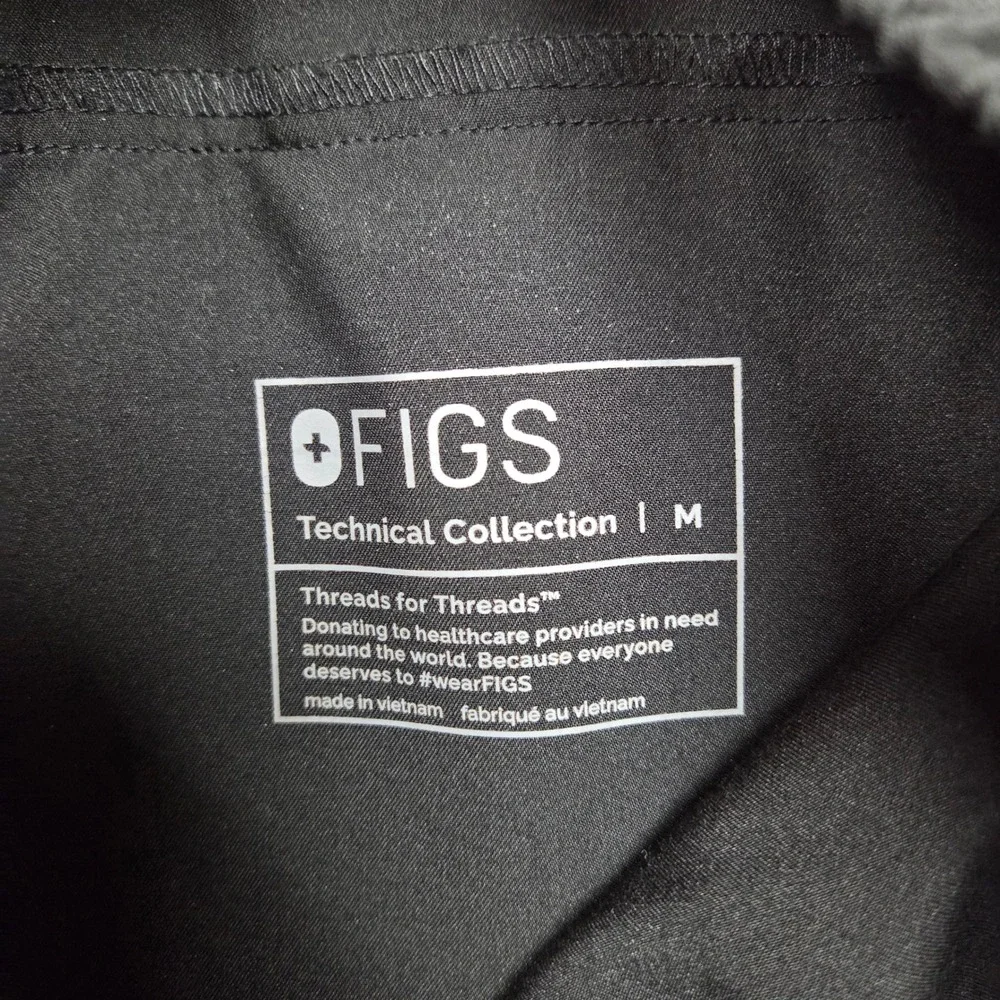 Figs Tansen Jogger Mens Medium Black Scrub Pants MXXSW2004